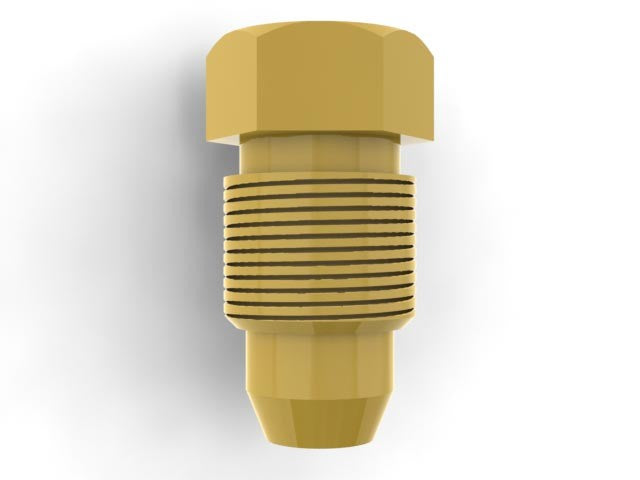 5/16 brass blank plug